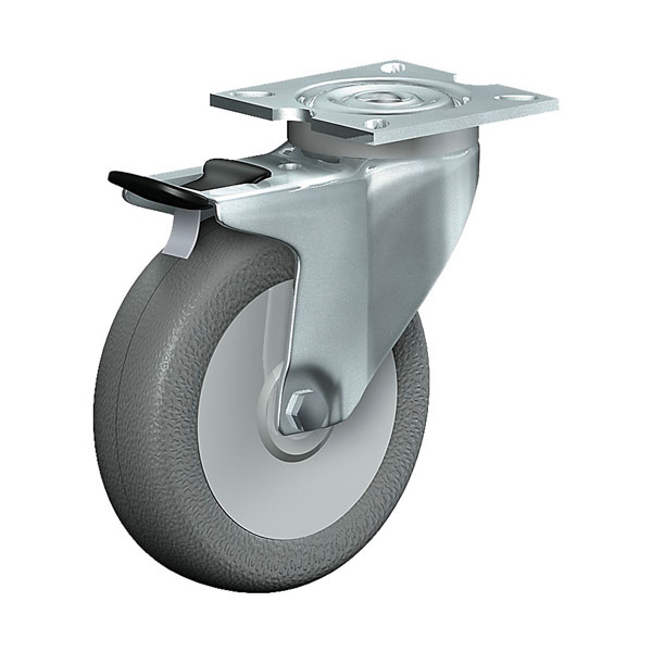 Swivel Castor With Total Lock Institutional Series 315P, Wheel TP